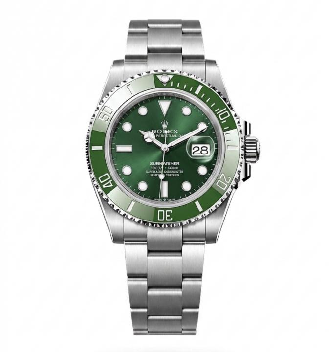 Role x Mens Oyster Perpetual Submarine Silver Green
