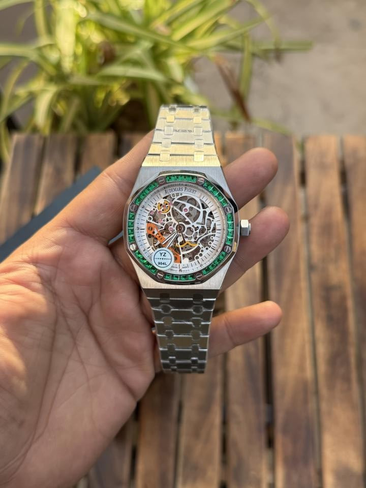 Audemars Piguet Royal Oak Skeleton Diamond bazel Automatic Watch