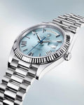 Role x Mens Oyster Day Date Sky Blue Heavy Quality