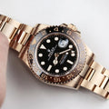 Rol ex Mens Oyster GMT Master 2 Root Beer Date Heavy Quality