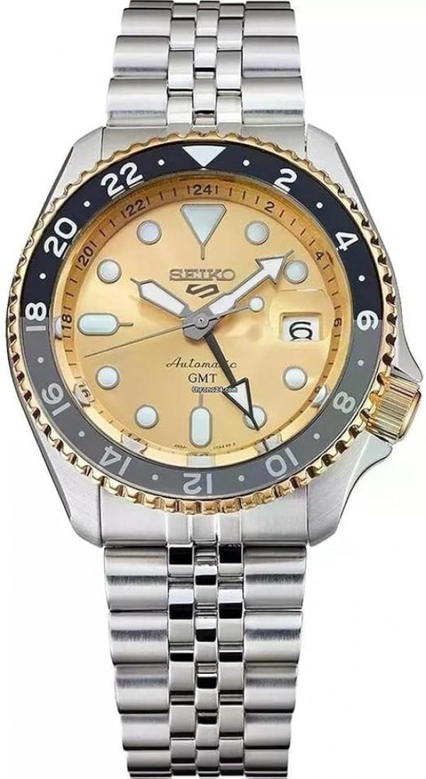 Seiko Automatic GMT – Stainless Steel Bracelet Watch